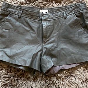 Joie Lamb Leather Shorts